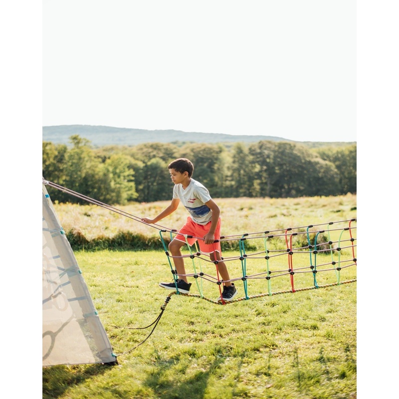 Play Rope Bridge Rambler Rope Bridge - The Ultimate Portable Backyard Play Structure for ...