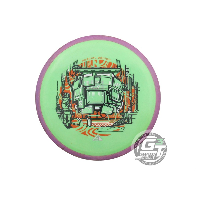 USED Axiom Discs [SE] Neutron Virus 175g Lime Purple Rim Distance ...
