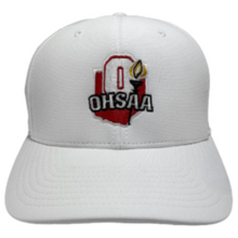 Referee Cap Ohio OHSAA Pulse Performance White Flex-fit Football Referee Cap - Pro ...