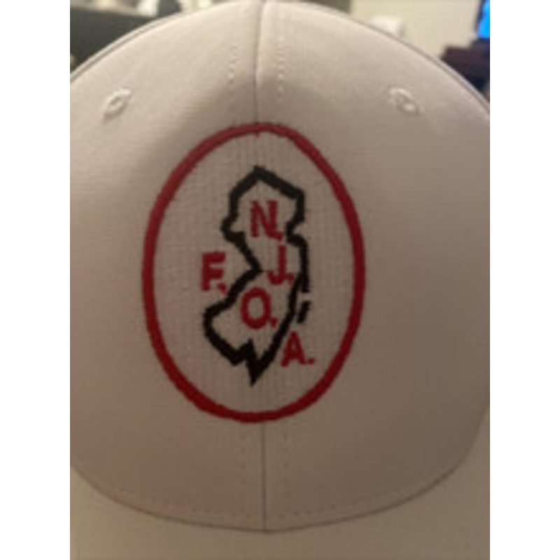 Referee Cap New Jersey NJFOA Pulse Performance White Flex Fit Football Referee Cap ...